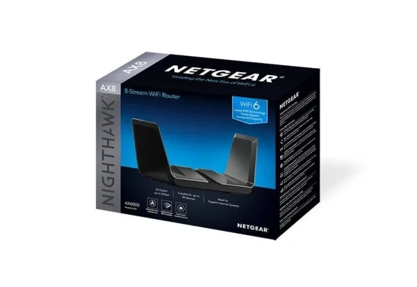 Netgear Nighthawk Wireless-AX RAX80 AX8 8-Stream AX6000 WiFi Router