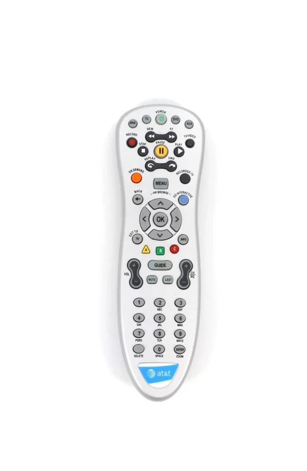 AT&T RC1534801 U-Verse Remote Control For Receivers & SetTop Boxes W/ Manual