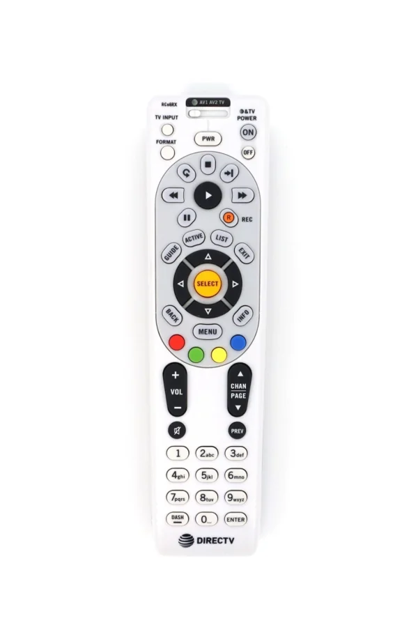 DirecTV RC66RX IR/RF Remote Control for Receivers & SetTop Boxes w/Instructions