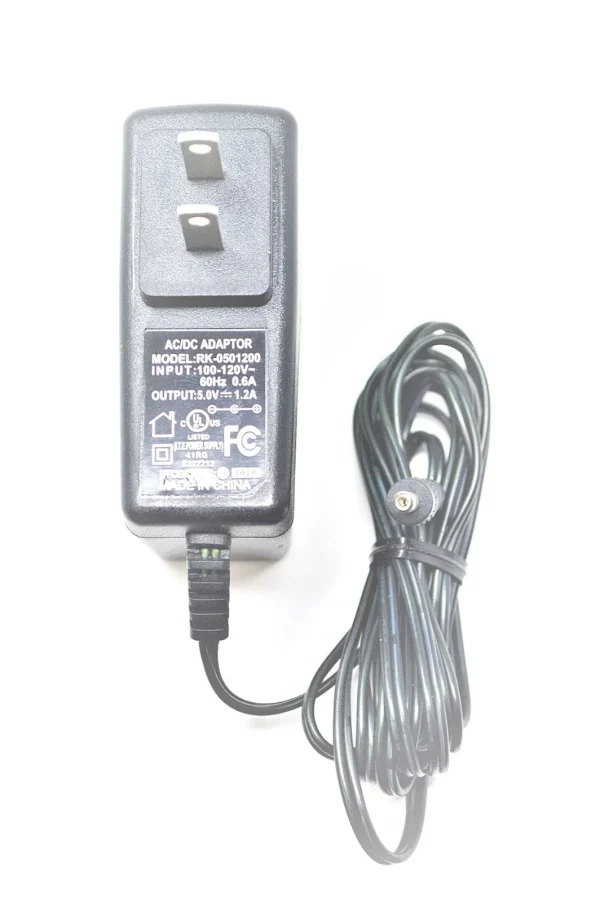 AC/DC Power Supply Adapter RK-0501200 100-120V 60HZ .6A 5V 1.2A