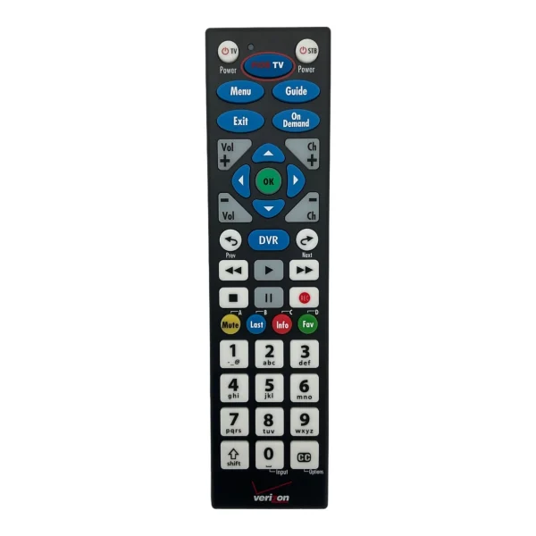 Verizon Fios Big Button Universal TV Remote Control Model - VZ P283v1 RC