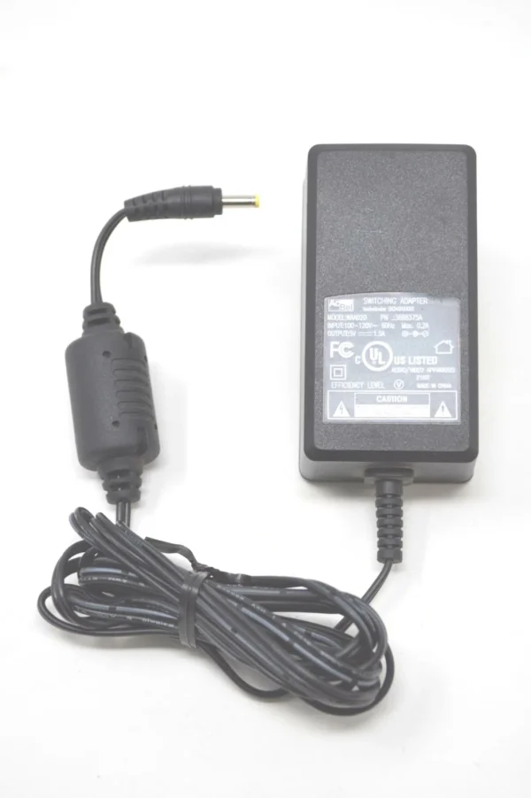 AcBel Switching Adapter WAA020 3698375A 100-120V 60HZ .2A 5V 1.5A