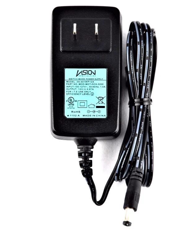 Vision Power Adapter 3A-401WP12A 100-127V 50/60HZ 1A 12V 2.67A