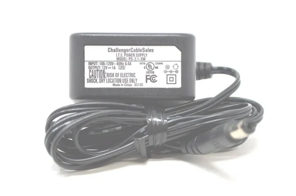 Challenger CS ITE Power Adapter PS-2.1-SW 100/120V 60HZ 0.4A 12V 1A