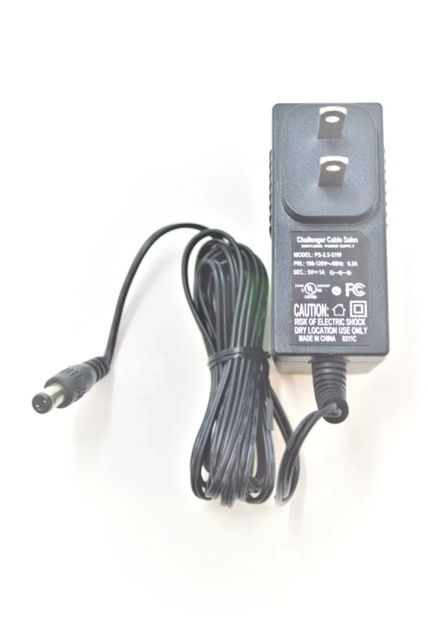 Challenger CS Power Adapter PS-2.5-51W 100-120V 60HZ .2A 5V 1A