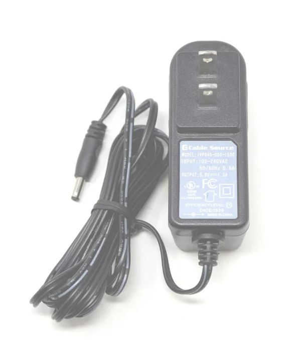 Cable Source Power Adapter IVP045-050-1500 100-240VAC 50-60HZ .8A 5V 1.5A