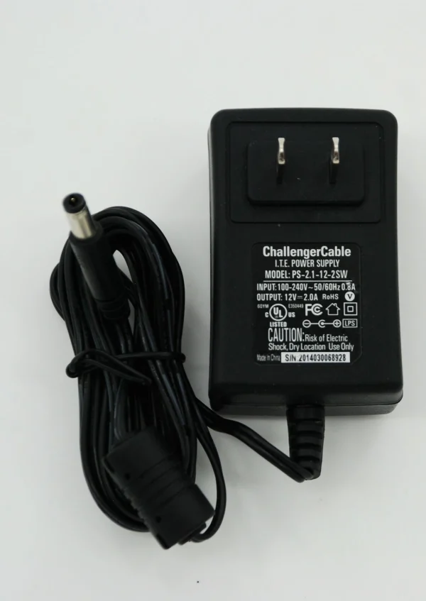 Challenger CS Power Supply Ps-2.1-12-2SW 100-240V 50/60Hz .8A 12V 2A