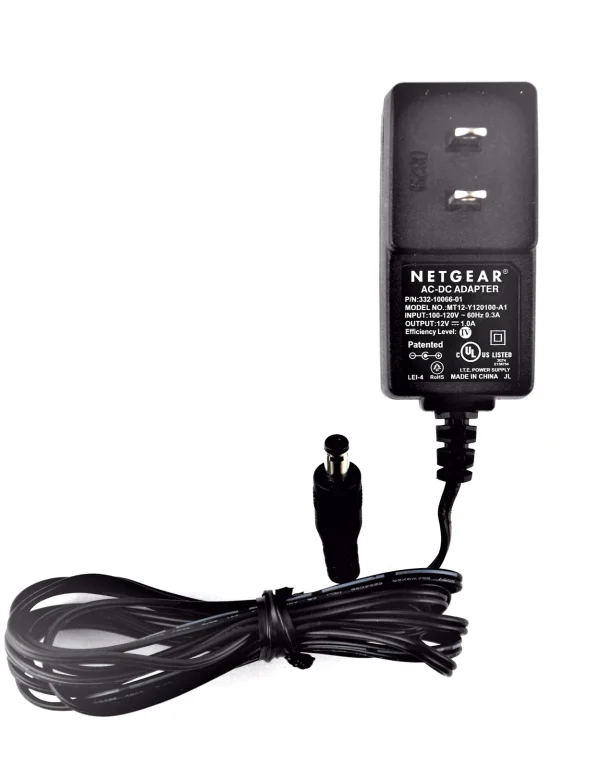 Netgear AC-DC Power Adapter MT12-Y120100-A1 332-10190-01 100-120V 60Hz 12V 1A