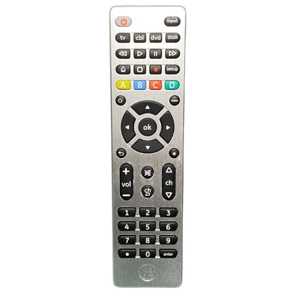 GE 33709 4-Device Universal Remote Control - Silver IECR03 UM4