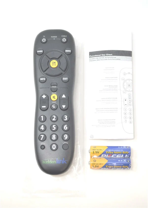Suddenlink URC-2068BC2-R Remote Control for Receivers & SetTop Boxes