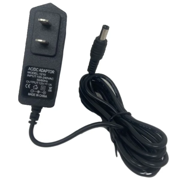 AC/DC Adapter Wall Power Supply Cord Model 1210  100-240VAC 50/60Hz - 12V 1A