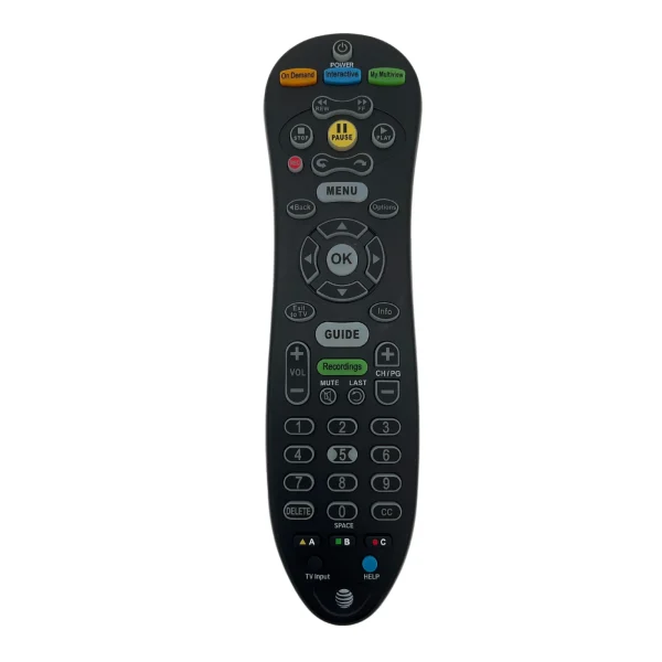 AT&T U-Verse S30-S1B URC5601BC0-XXX-R Q180801 Remote Instructions Batteries